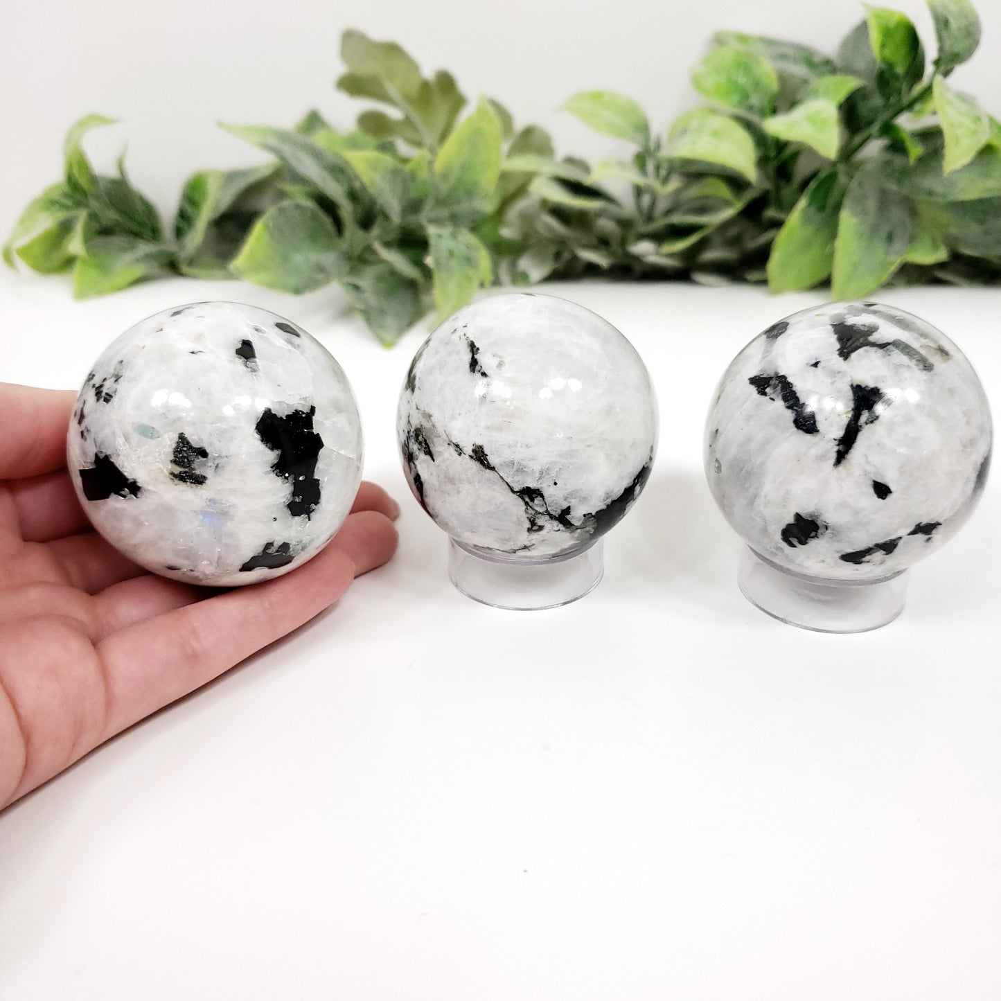 Rainbow Moonstone Sphere 50mm for Intuition and Emotional Balance