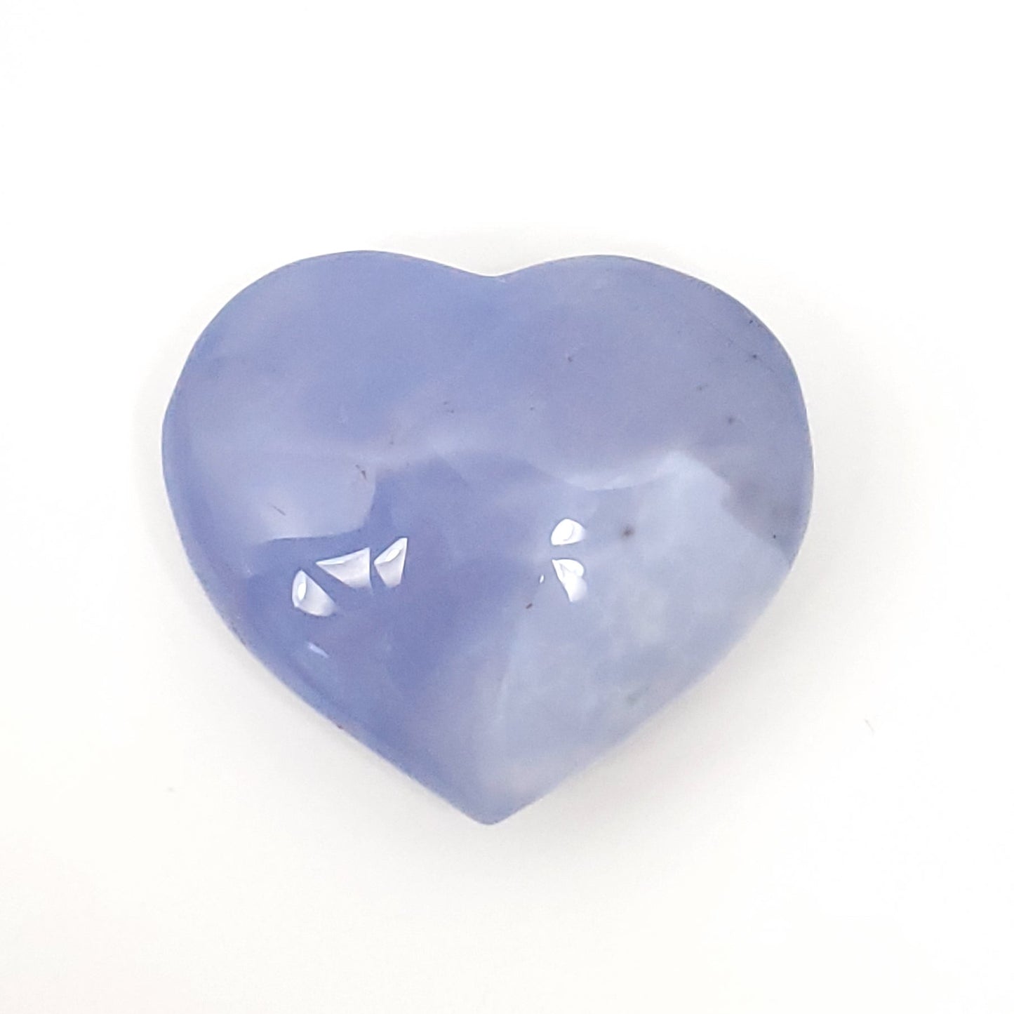 Blue Chalcedony Heart for Calm Communication