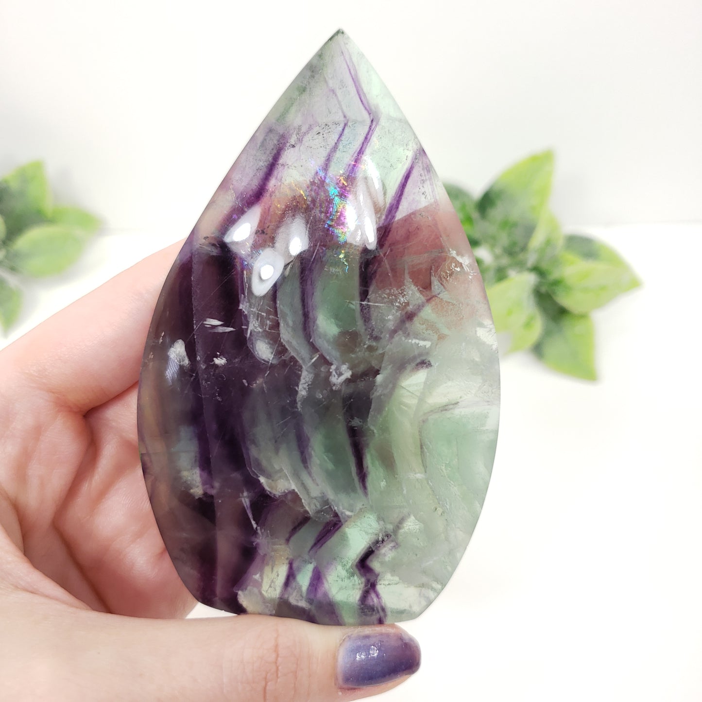 Rainbow Fluorite Flame for Clarity, Balance &amp; Creative Focus