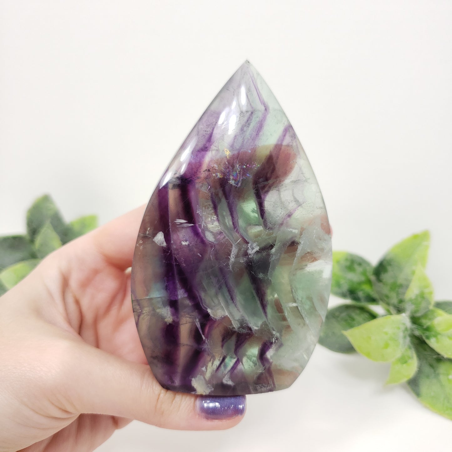 Rainbow Fluorite Flame for Clarity, Balance &amp; Creative Focus