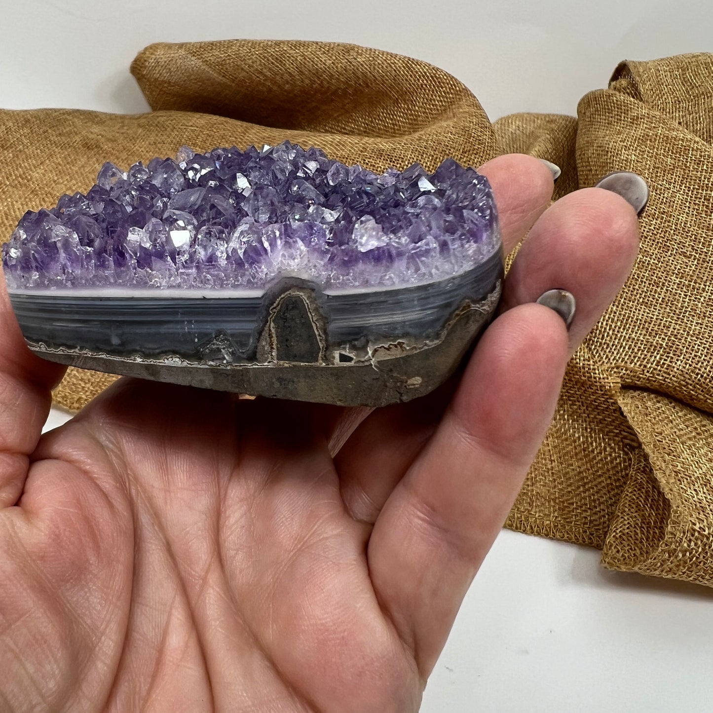 Amethyst Heart Cluster for Calm, Comfort, and Emotional Balance