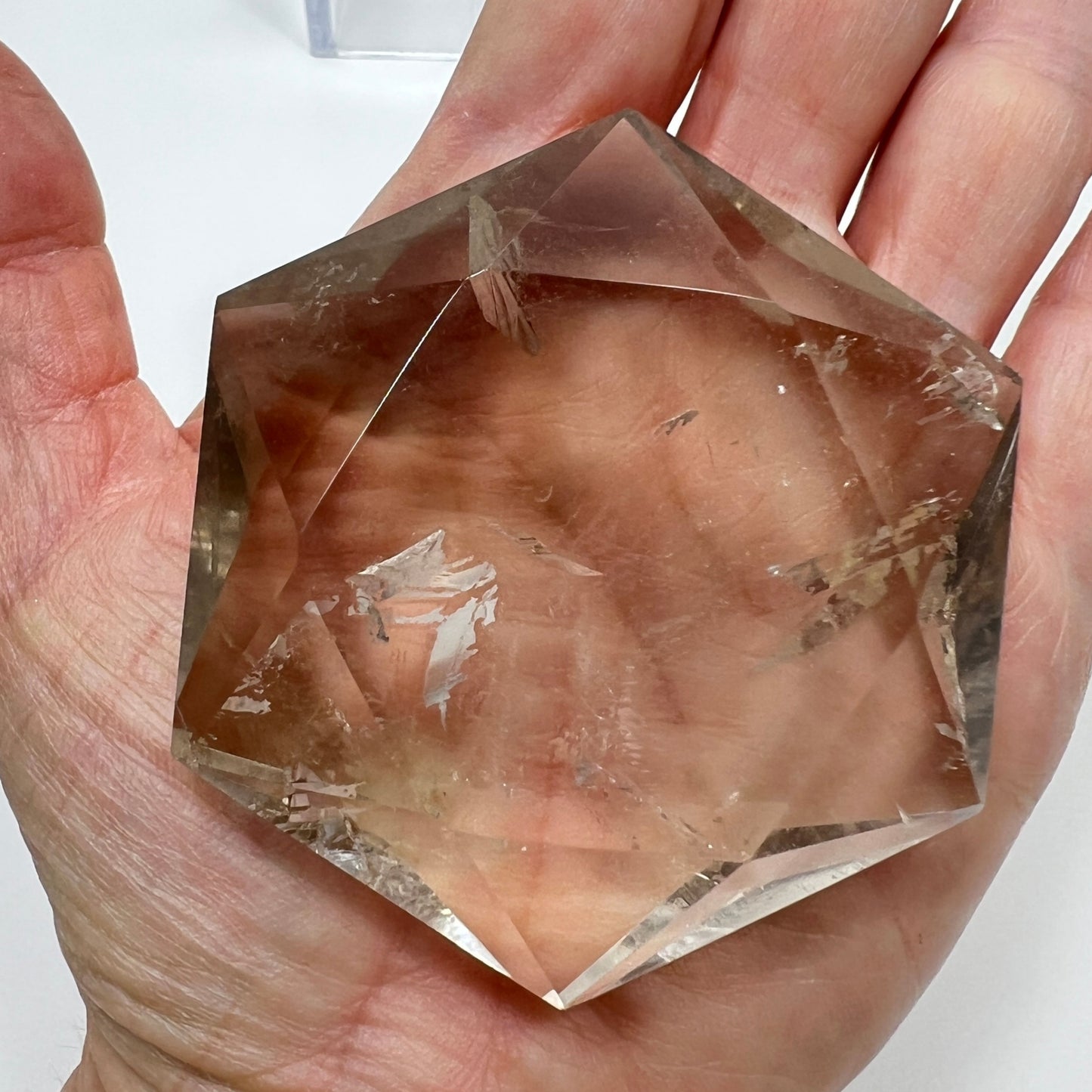Large Smoky Quartz Star of David – Sacred Geometry for Grounding and Protection