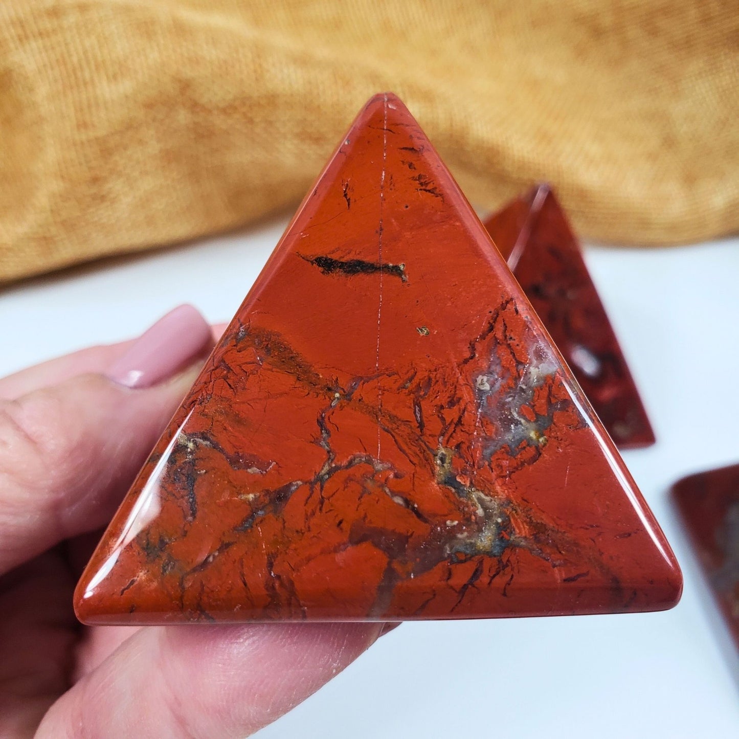 Red Jasper Pyramid