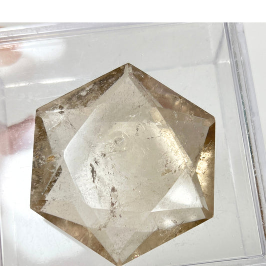 Large Smoky Quartz Hexagon – Balance, Clarity, and Grounded Peace