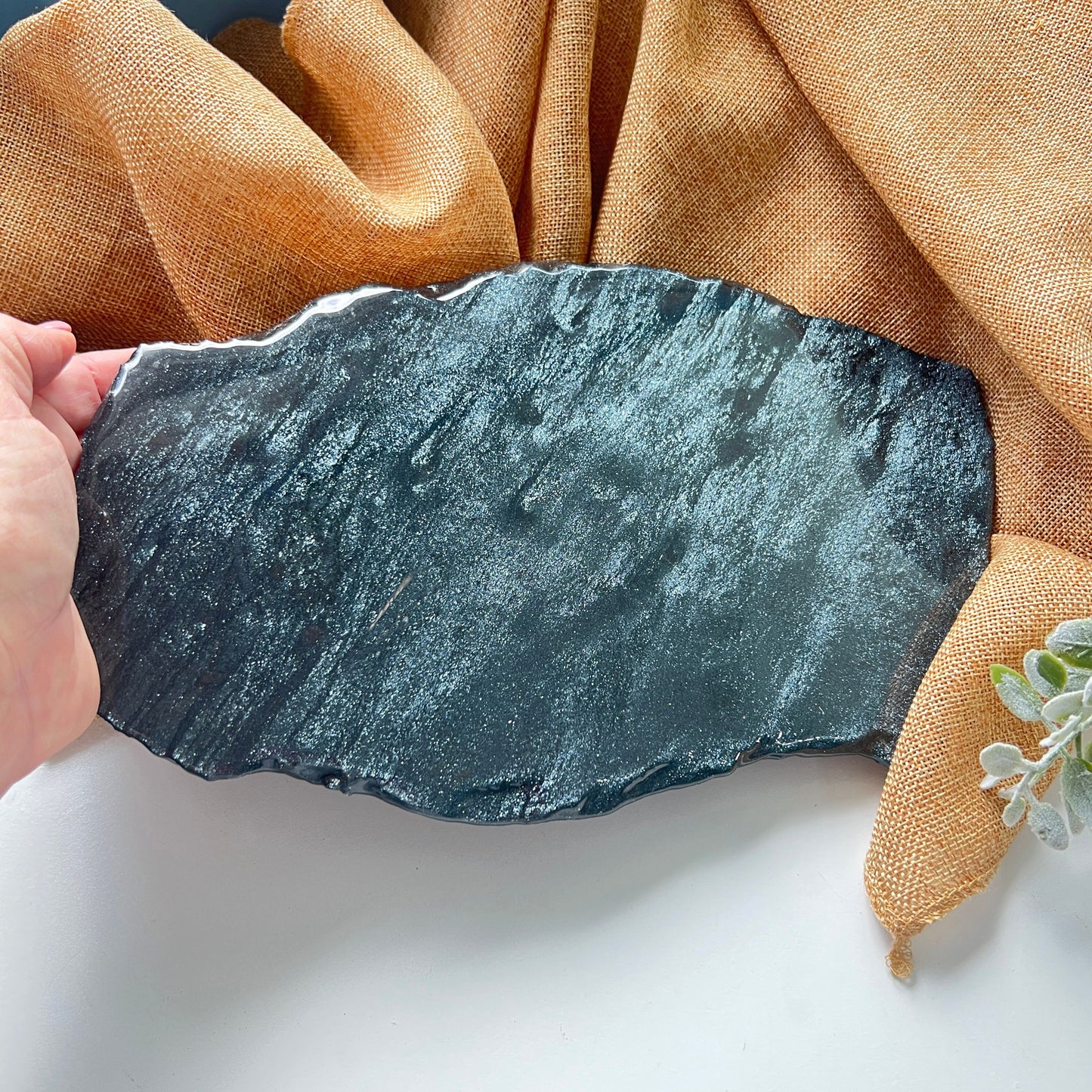 XL Specular Hematite Slab – For Grounding, Strength, and Reflective Energy