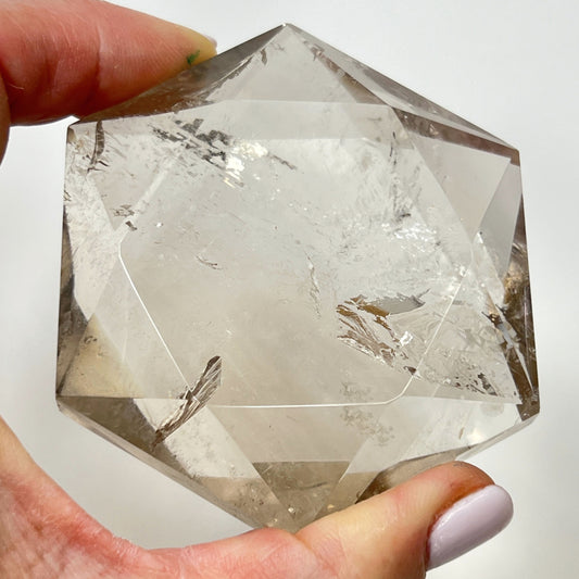 Large Smoky Quartz Star of David – Sacred Geometry for Grounding and Protection