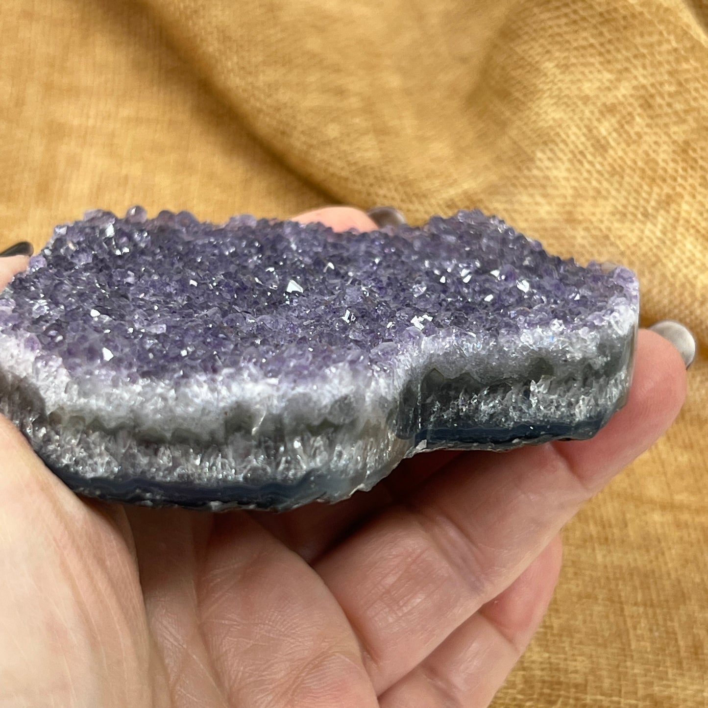 Amethyst Heart Cluster for Heart-Centered Calm and Emotional Support