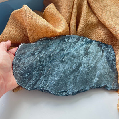 XL Specular Hematite Slab – For Grounding, Strength, and Reflective Energy