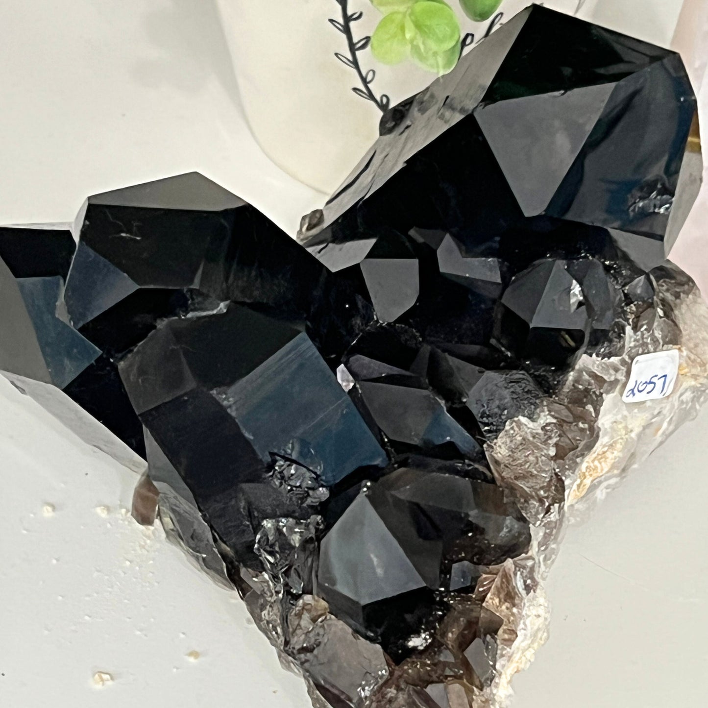 Raw Smoky Quartz cluster over 4 pounds — natural grounding stone for home or workspace