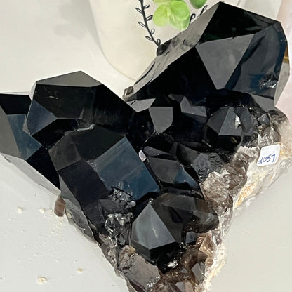 Raw Smoky Quartz cluster over 4 pounds — natural grounding stone for home or workspace