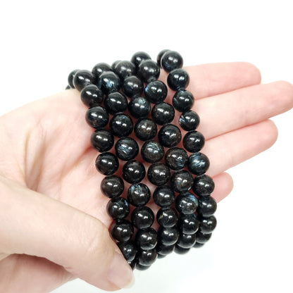 Astrophyllite 6mm Beaded Bracelet for Reflection and Personal Growth