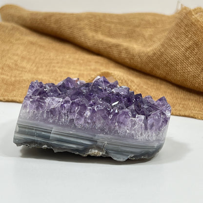 Amethyst Heart Cluster for Grounded Calm and Emotional Balance