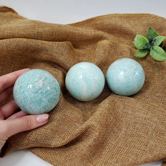 Amazonite Sphere for Self-Trust, Calm and Clear Communication