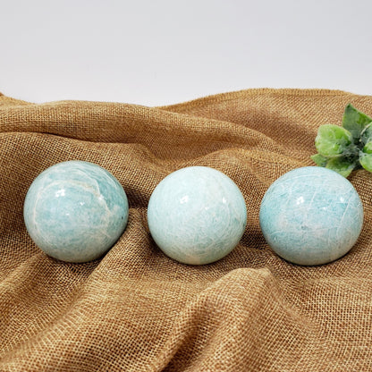 Amazonite Sphere for Self-Trust, Calm and Clear Communication