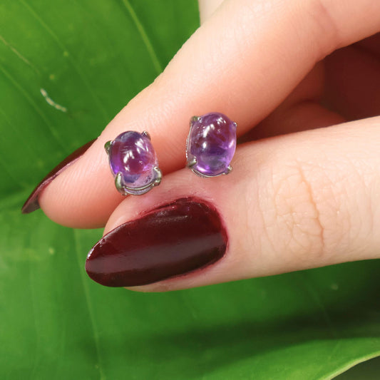 Sterling Silver Amethyst Earrings – Calm, Clarity & Everyday Elegance