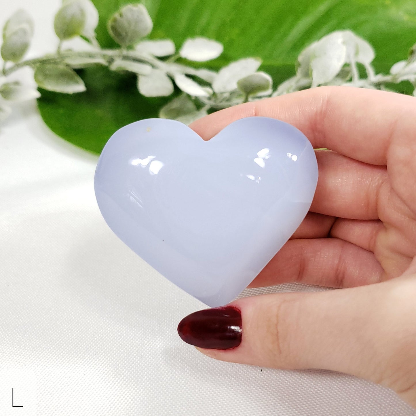 Blue Chalcedony Heart, various sizes