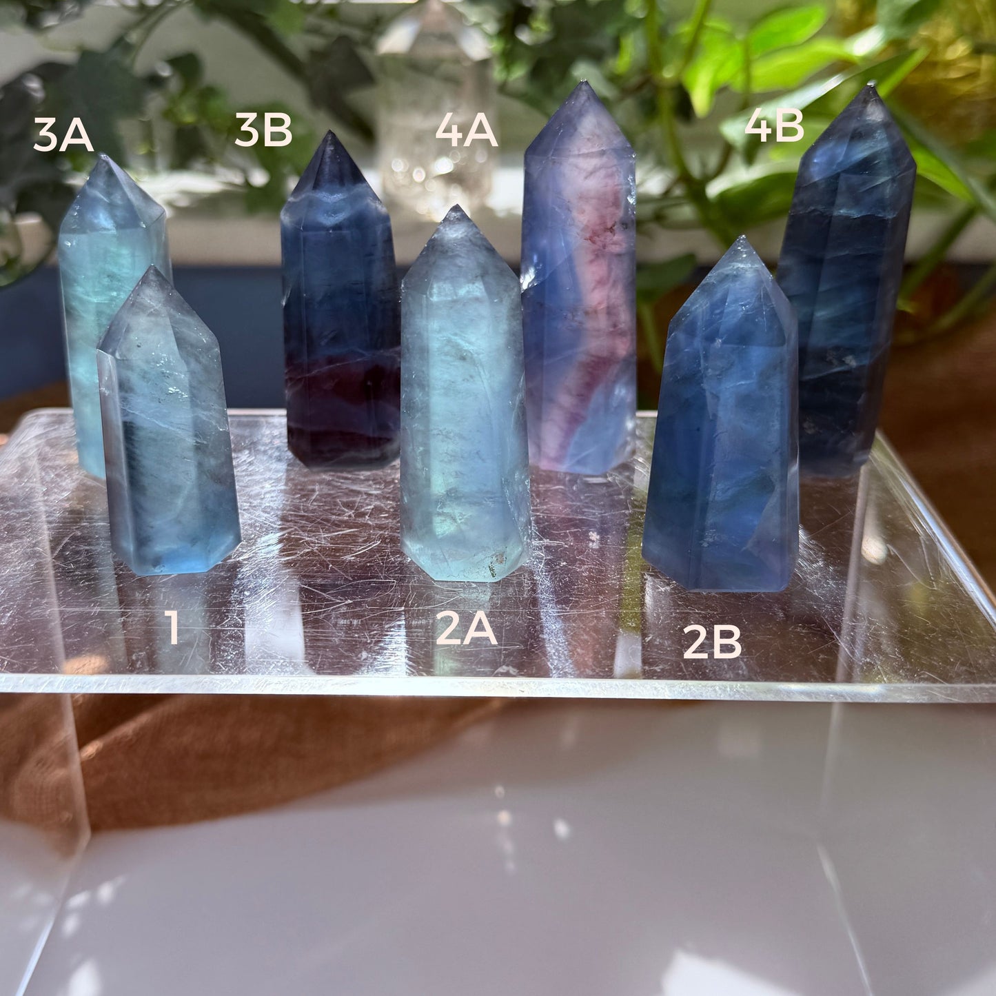 Natural Blue Fluorite Point | Crystal for Calm, Clarity and Communication