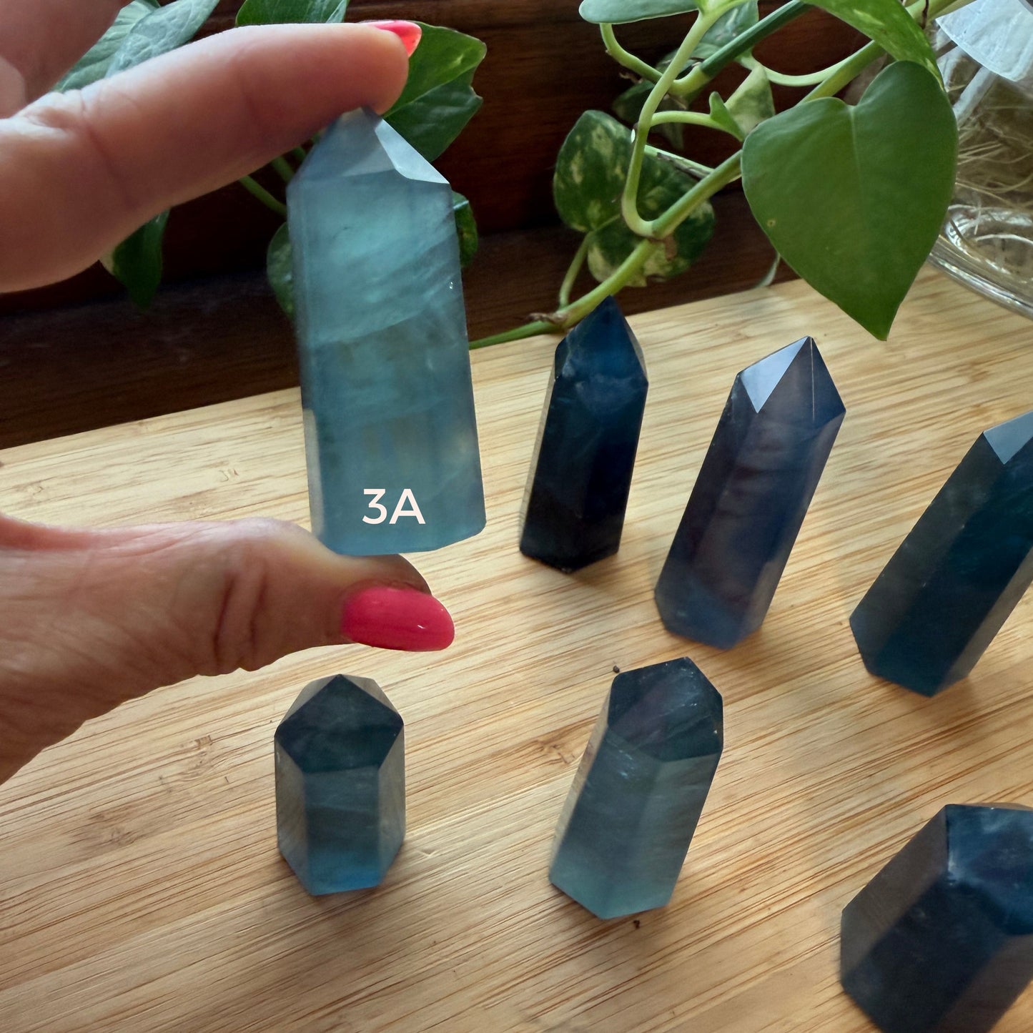 Natural Blue Fluorite Point | Crystal for Calm, Clarity and Communication