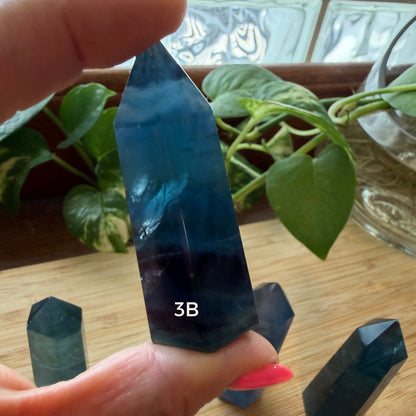 Natural Blue Fluorite Point | Crystal for Calm, Clarity and Communication