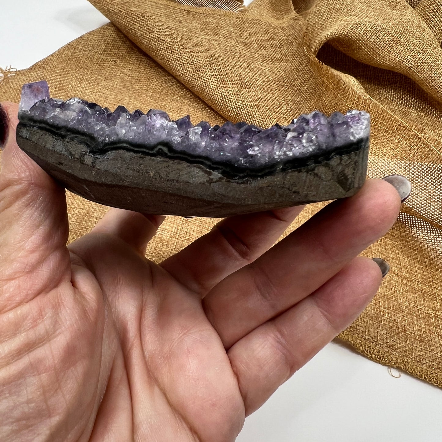 Amethyst Heart Cluster for Peaceful Energy and Emotional Ease