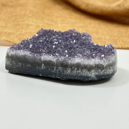 Amethyst Heart Cluster for Heart-Centered Calm and Emotional Support