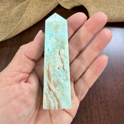 Rare Hemimorphite Point for Calm and Natural Beauty