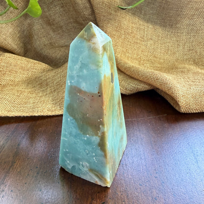 Caribbean Calcite Tower for Presence and Peaceful Reflection