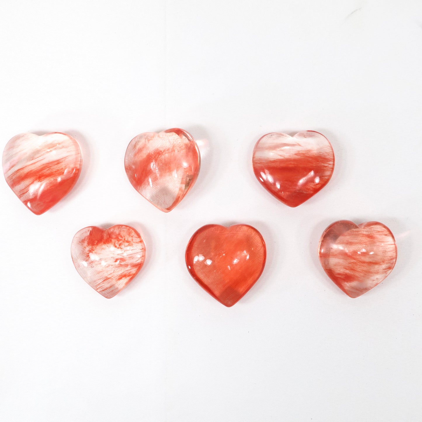 Cherry Quartz Heart, Various Sizes