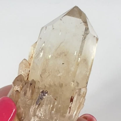 Bright Translucent Congo Citrine Point – Clarity, Confidence & Rare Beauty