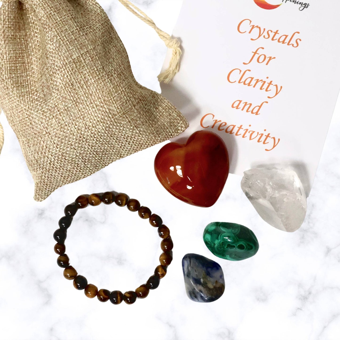 Deluxe Set of Crystals for Clarity and Creativity