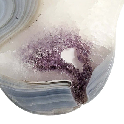 Large Amethsyt Druzy Agate Hamsa