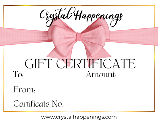 Crystal Gift Card – Instant Electronic Gift Certificate