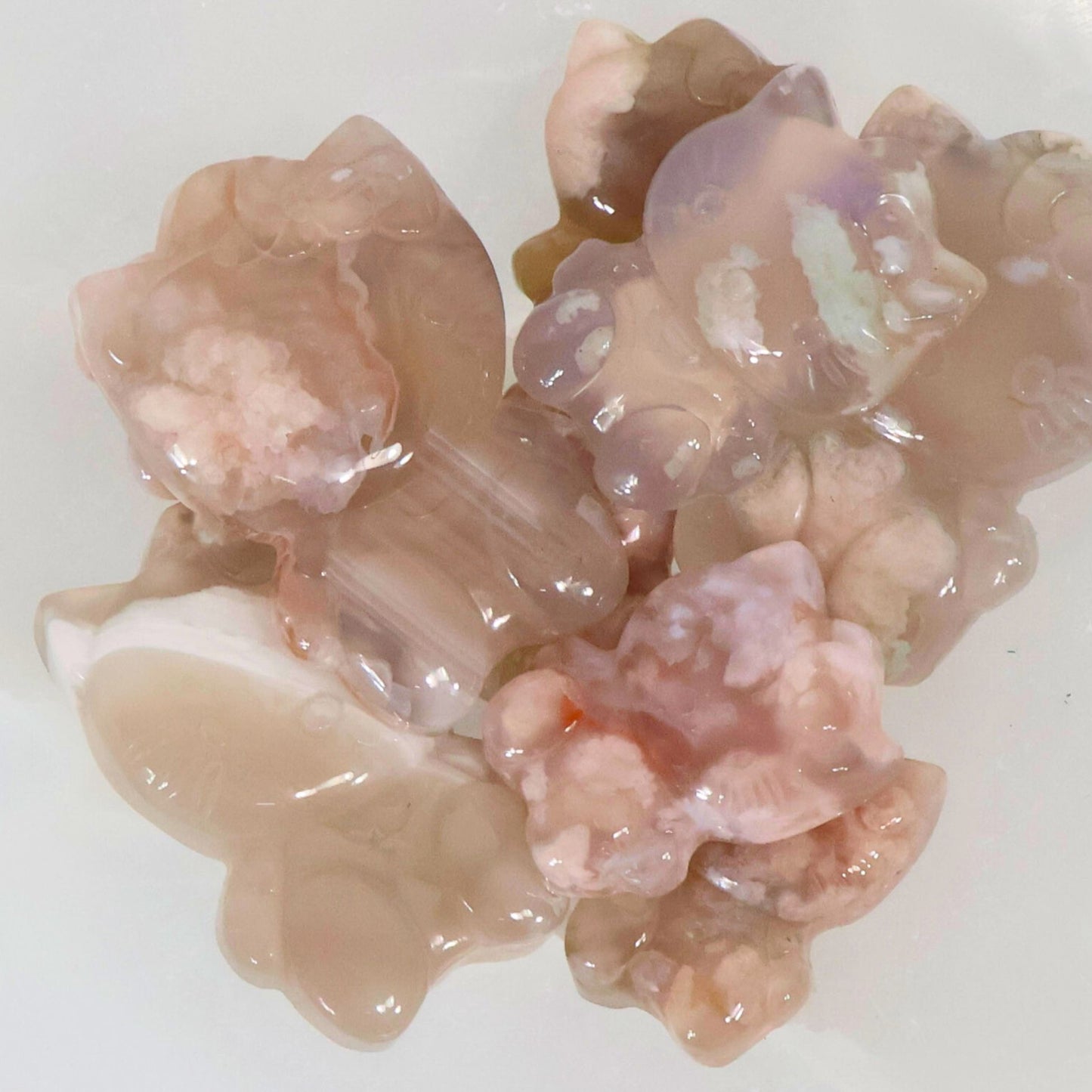 Flower Agate Crystal Hello Kitty