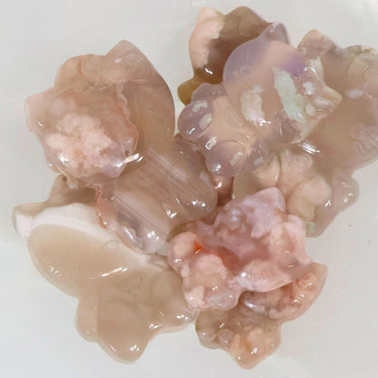 Flower Agate Crystal Hello Kitty