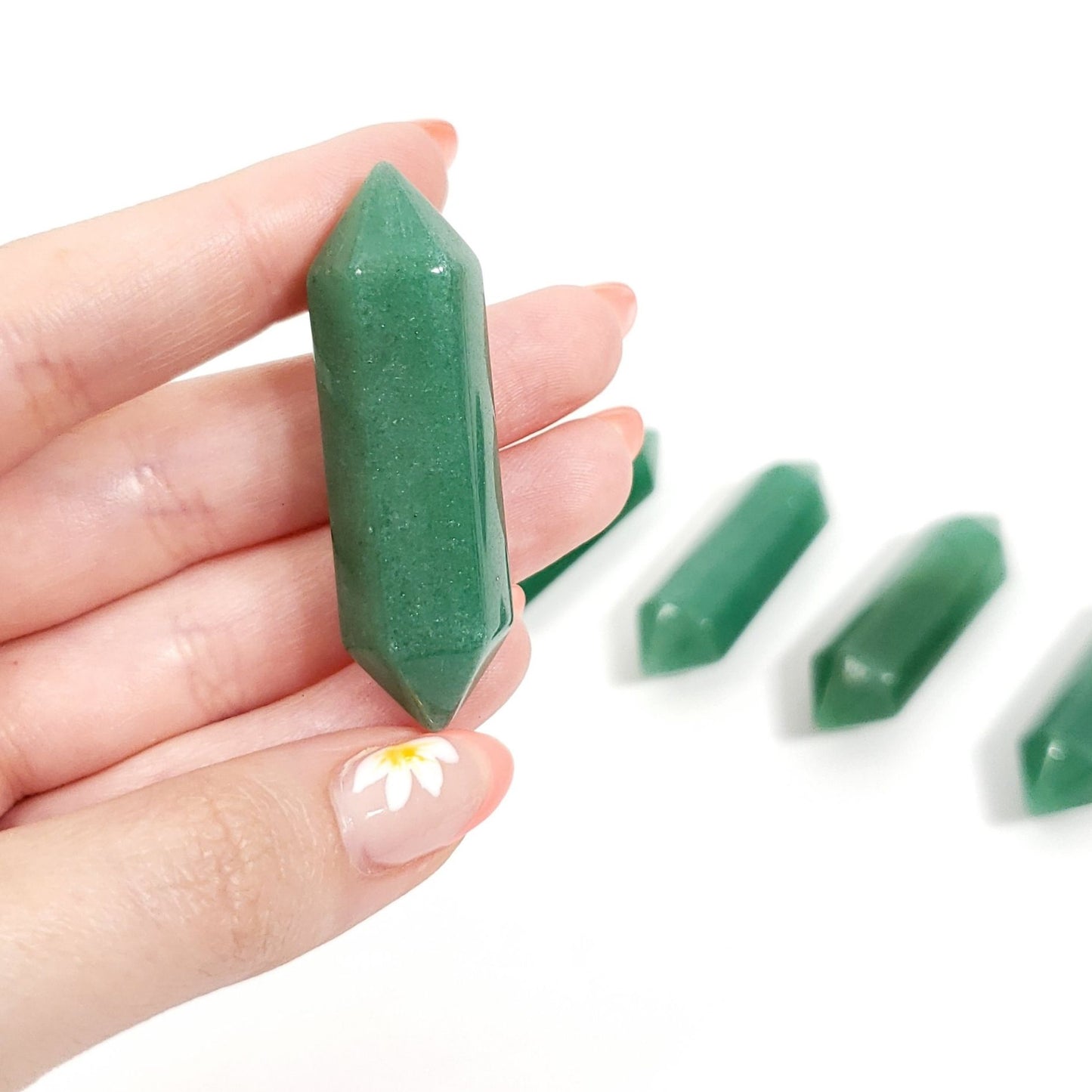 Small Green Aventurine Double Terminated Point – Crystal for Growth, Calm & Opportunity