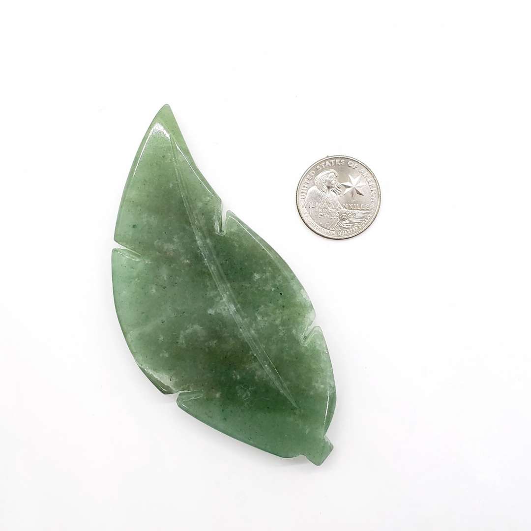 Green Aventurine Leaf