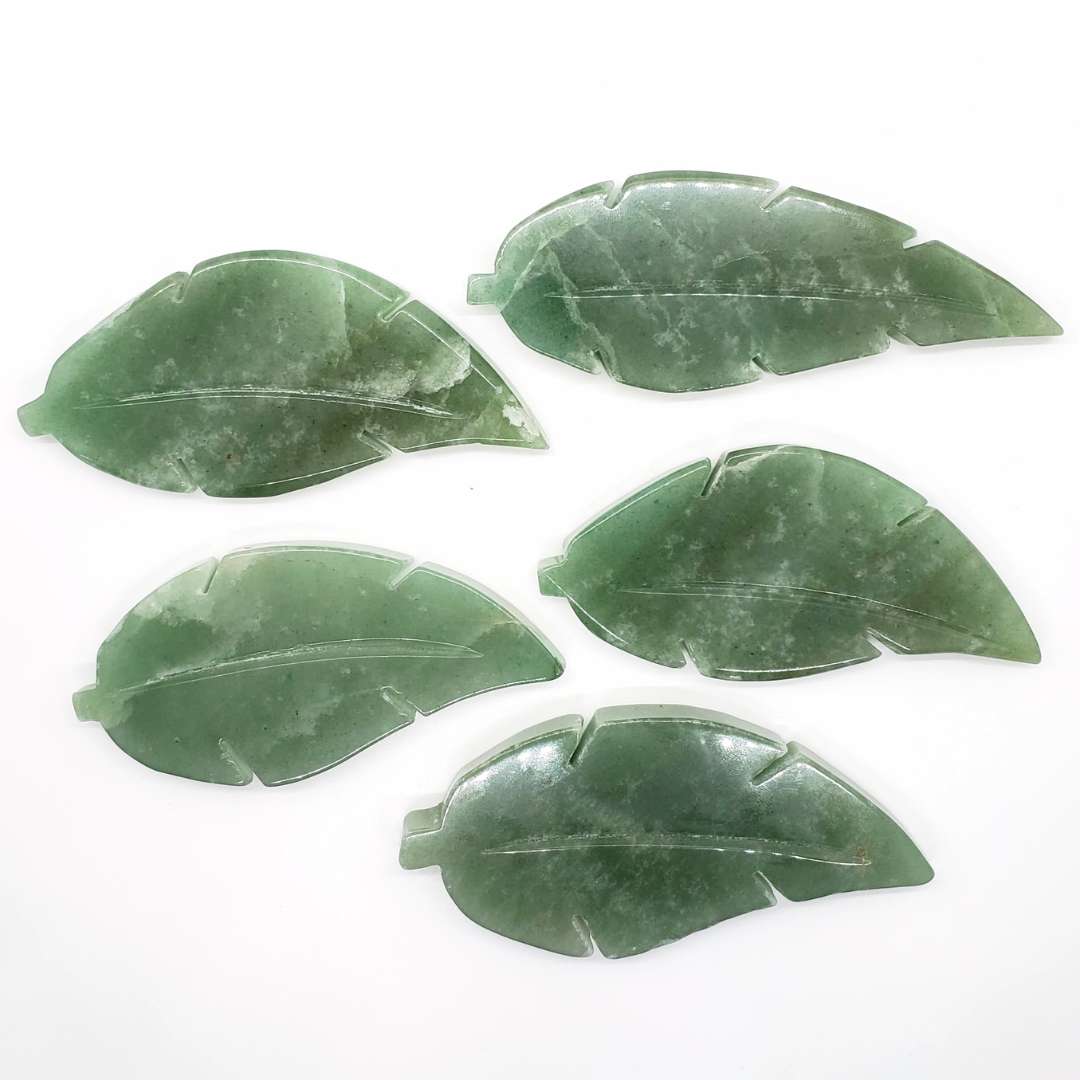 Green Aventurine Leaf