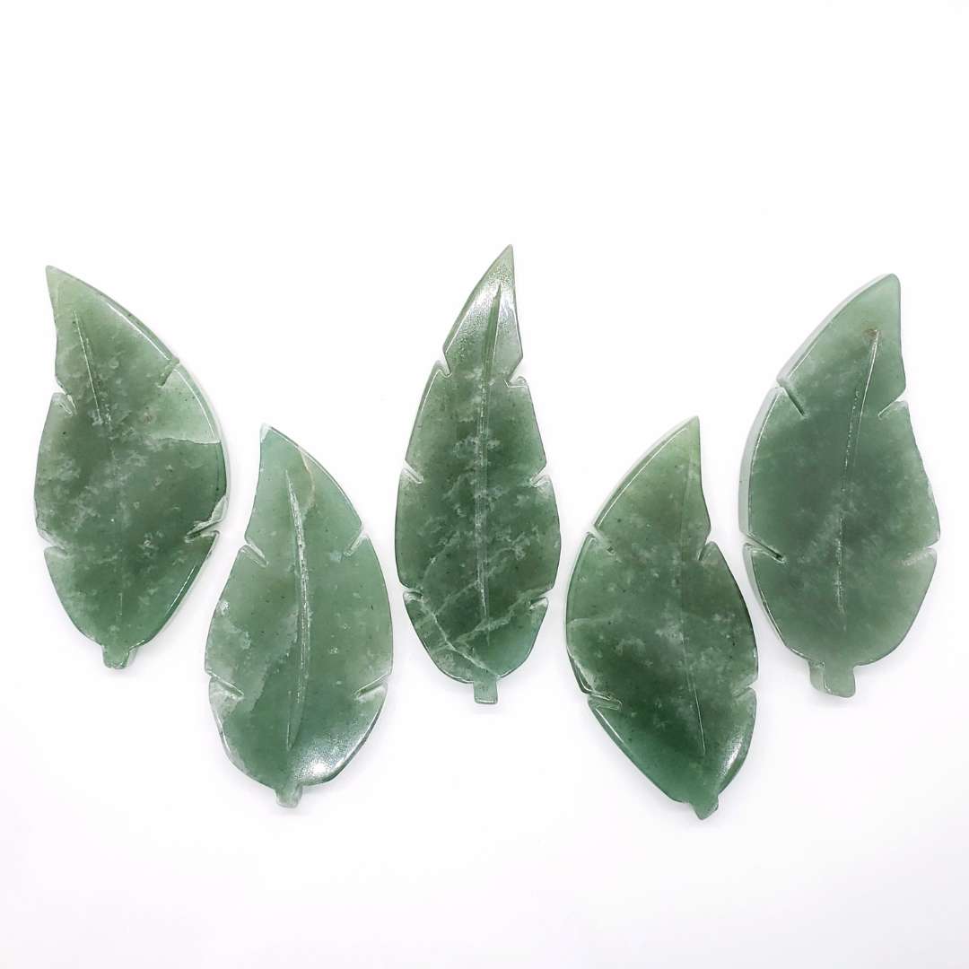 Green Aventurine Leaf