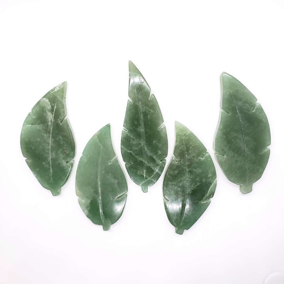 Green Aventurine Leaf