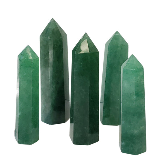 Green Strawberry Quartz Points – Love, Gratitude & Gentle Energy