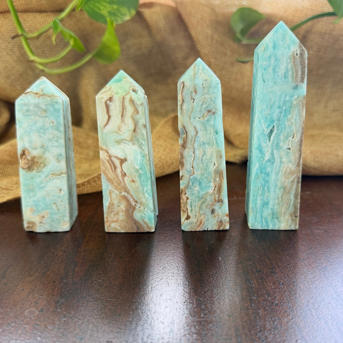Rare Hemimorphite Point for Calm and Natural Beauty