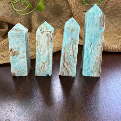 Rare Hemimorphite Point for Calm and Natural Beauty