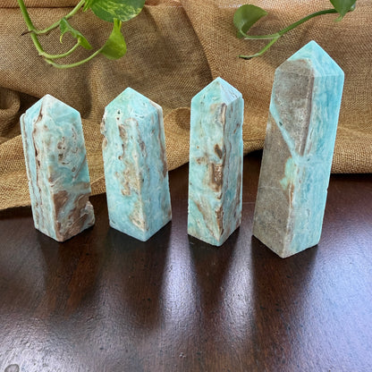 Rare Hemimorphite Point for Calm and Natural Beauty