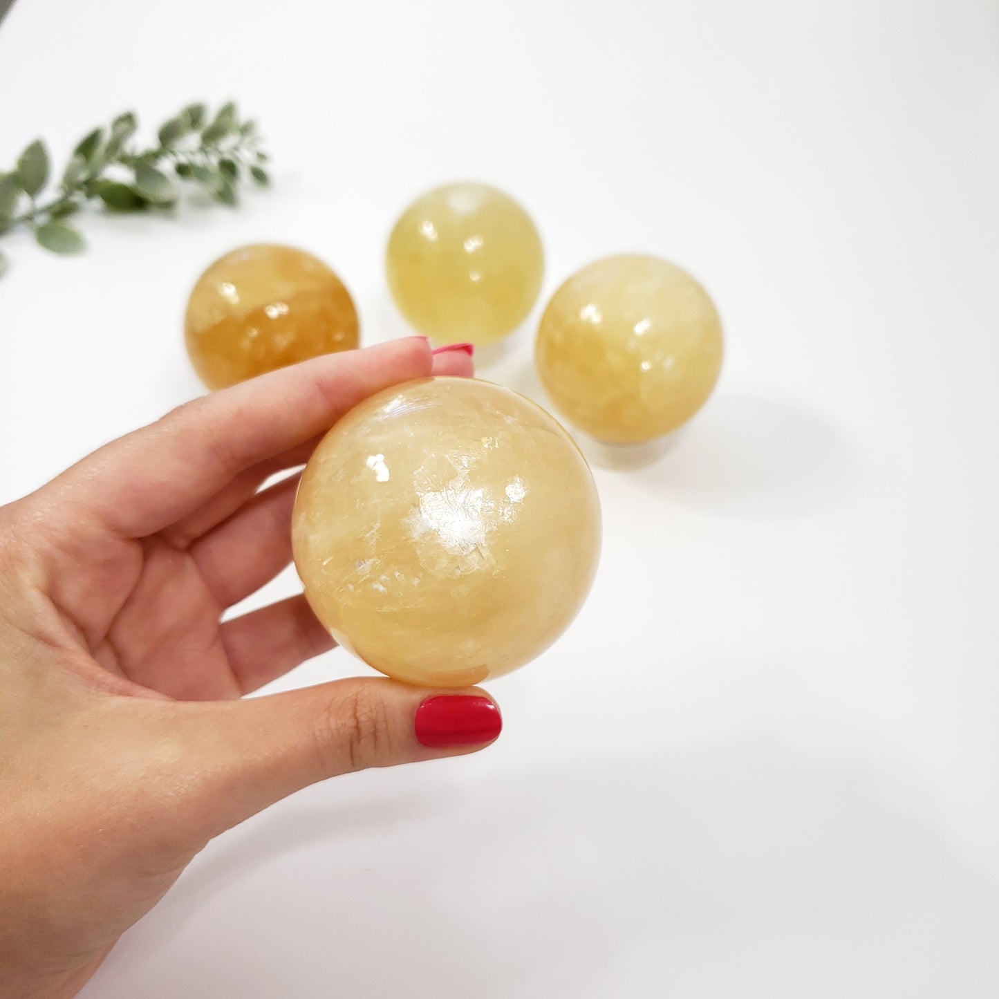Honey Calcite Spheres – Radiating Warmth, Confidence, and Abundance