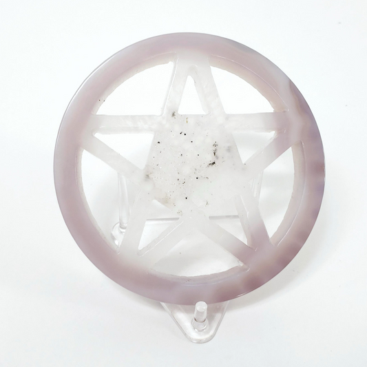 Druzy Agate Pentagram