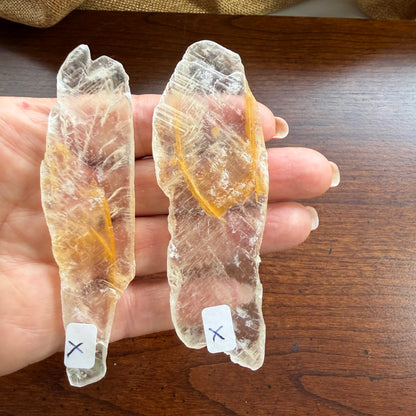Phantom Golden Healer Selenite – A Natural Crystal of Transformation, Protection, and Inner Light
