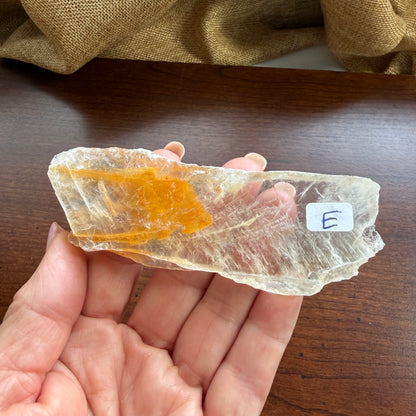 Phantom Golden Healer Selenite – A Natural Crystal of Transformation, Protection, and Inner Light