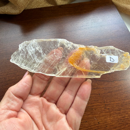 Phantom Golden Healer Selenite – A Natural Crystal of Transformation, Protection, and Inner Light