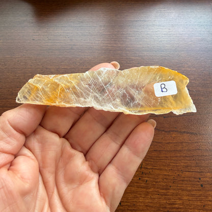 Phantom Golden Healer Selenite – A Natural Crystal of Transformation, Protection, and Inner Light