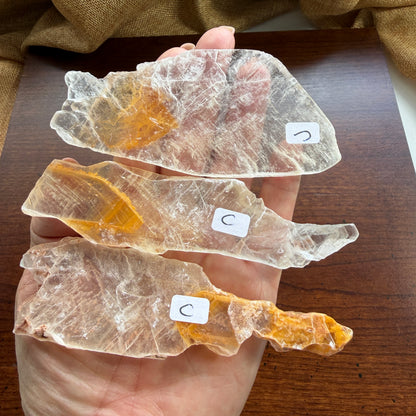 Phantom Golden Healer Selenite – A Natural Crystal of Transformation, Protection, and Inner Light